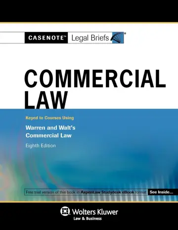 Cover of Commercial Law