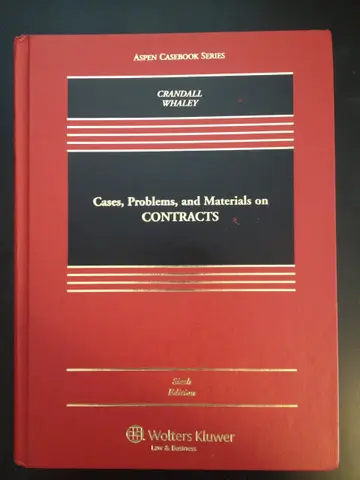 Cover of Cases, Problems, and Materials on Contracts