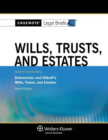 Cover of Wills, Trusts, and Estates