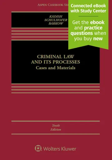Cover of Criminal Law and Its Processes