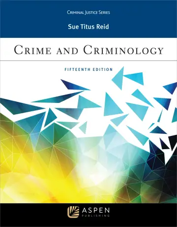 Cover of Crime and Criminology