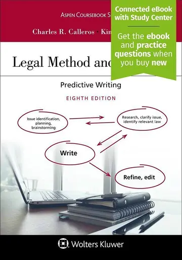 Cover of Legal Method and Writing