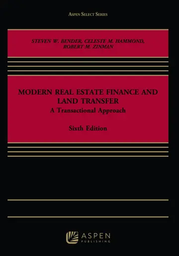 Cover of Modern Real Estate Finance and Land Transfer