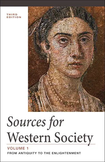 Cover of Sources for Western Society, Volume 1