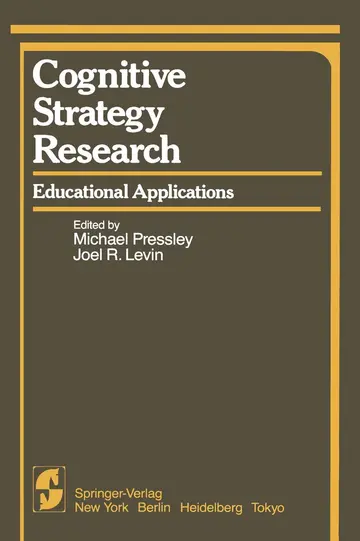 Cover of Cognitive Strategy Research