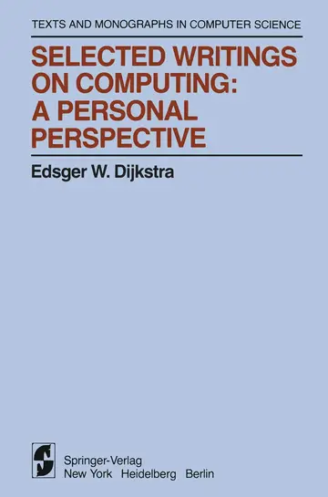 Cover of Selected Writings on Computing