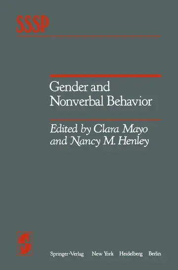 Cover of Gender and Nonverbal Behavior