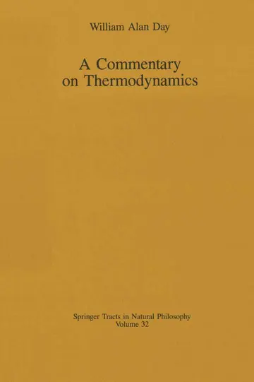 Cover of A Commentary on Thermodynamics