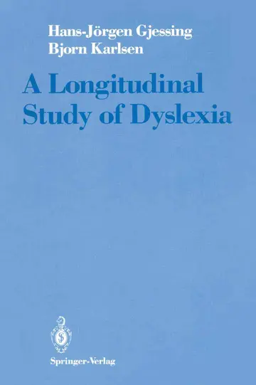 Cover of A Longitudinal Study of Dyslexia