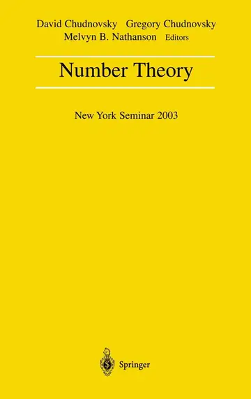 Cover of Number Theory