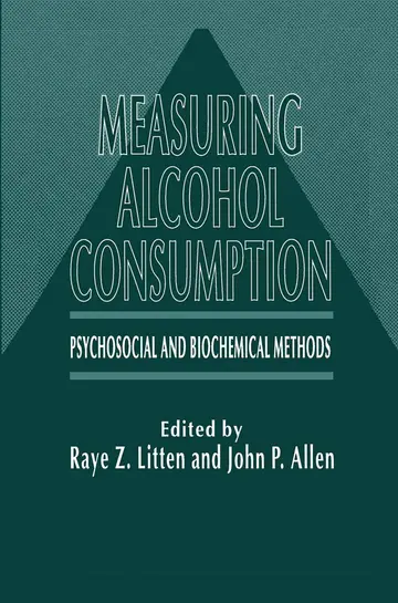 Cover of Measuring Alcohol Consumption