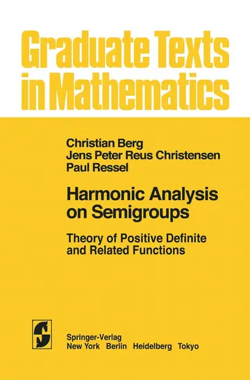 Cover of Harmonic Analysis on Semigroups