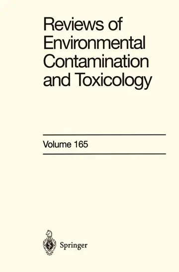 Cover of Reviews of Environmental Contamination and Toxicology