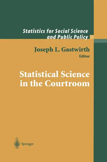 Cover of Statistical Science in the Courtroom