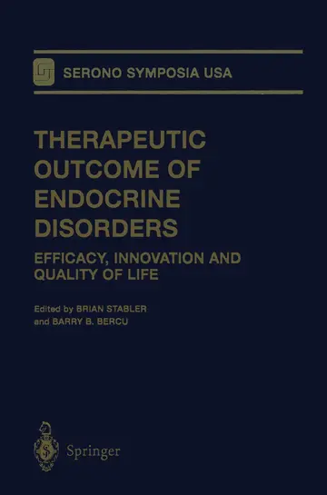 Cover of Therapeutic Outcome of Endocrine Disorders