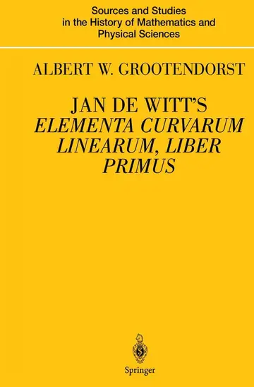Cover of Jan De Witt's Elementa Curvarum Linearum, Liber Primus