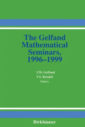 Cover of The Gelfand Mathematical Seminars, 1996 1999