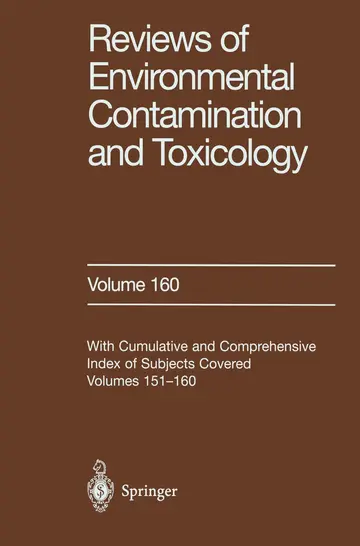 Cover of Reviews of Environmental Contamination and Toxicology