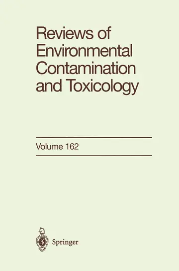 Cover of Reviews of Environmental Contamination and Toxicology