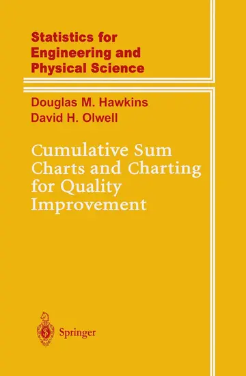 Cover of Cumulative Sum Charts and Charting for Quality Improvement
