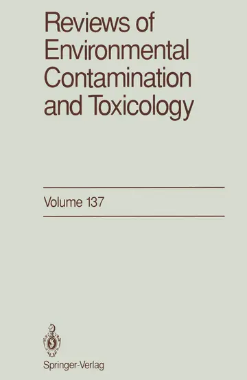 Cover of Reviews of Environmental Contamination and Toxicology