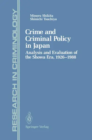 Cover of Crime and Criminal Policy in Japan