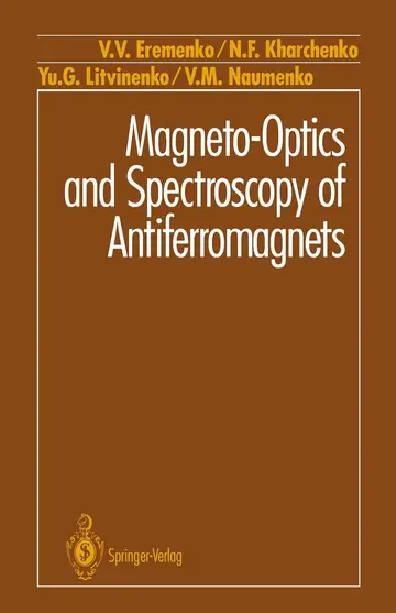 Cover of Magneto-Optics and Spectroscopy of Antiferromagnets