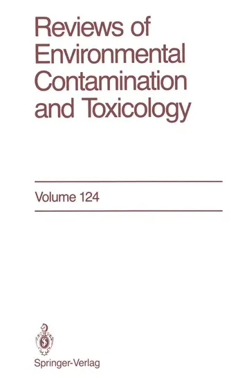 Cover of Reviews of Environmental Contamination and Toxicology