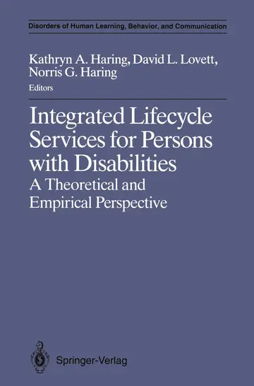 Cover of Integrated Lifecycle Services for Persons with Disabilities