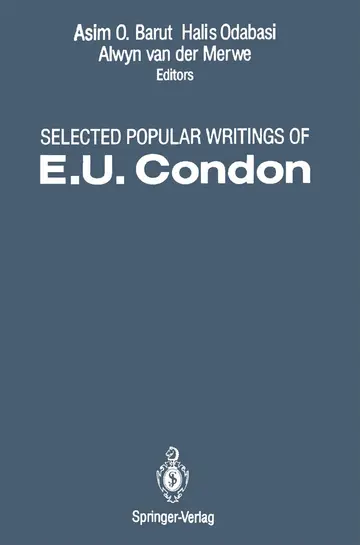 Cover of Selected Popular Writings of E.U. Condon