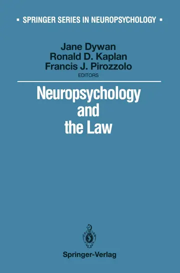 Cover of Neuropsychology and the Law