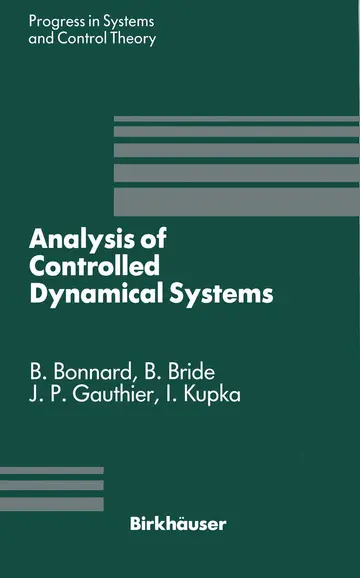 Cover of Analysis of Controlled Dynamical Systems
