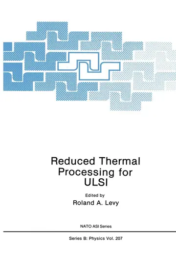 Cover of Reduced Thermal Processing for ULSI