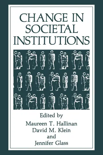Cover of Change in Societal Institutions