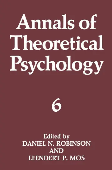 Cover of Annals of Theoretical Psychology