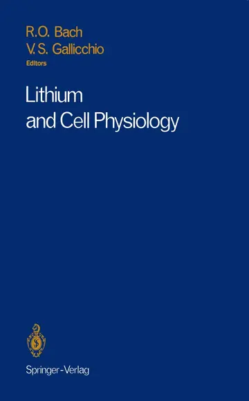 Cover of Lithium and Cell Physiology