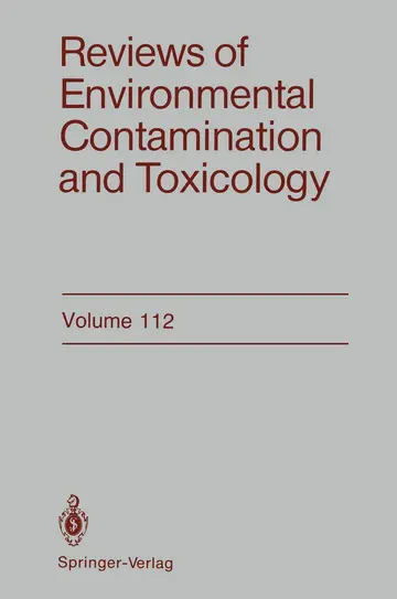 Cover of Reviews of Environmental Contamination and Toxicology