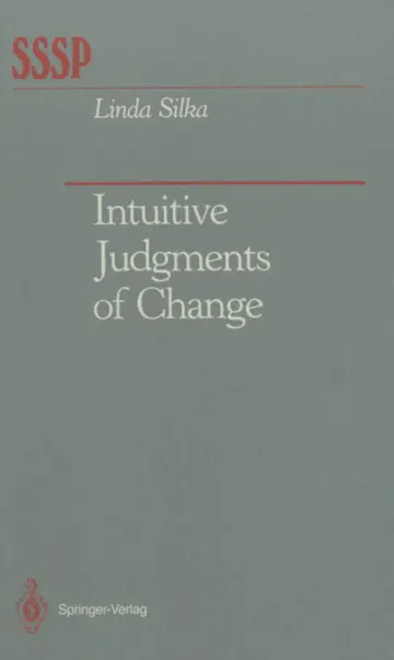 Cover of Intuitive Judgments of Change