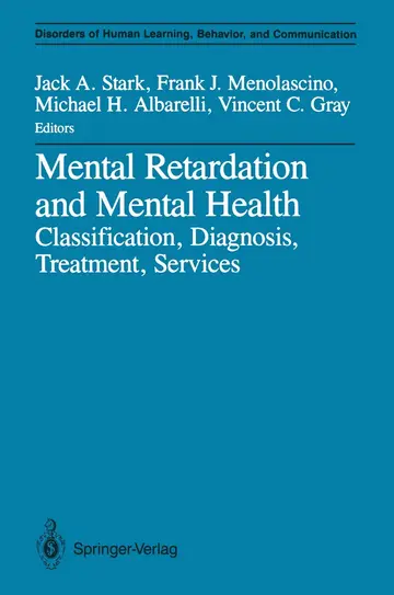 Cover of Mental Retardation and Mental Health