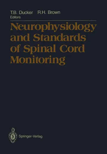 Cover of Neurophysiology and Standards of Spinal Cord Monitoring