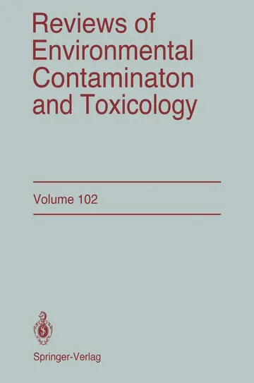 Cover of Reviews of Environmental Contamination and Toxicology