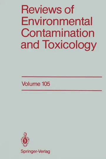 Cover of Reviews of Environmental Contamination and Toxicology