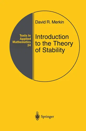 Cover of Introduction to the Theory of Stability