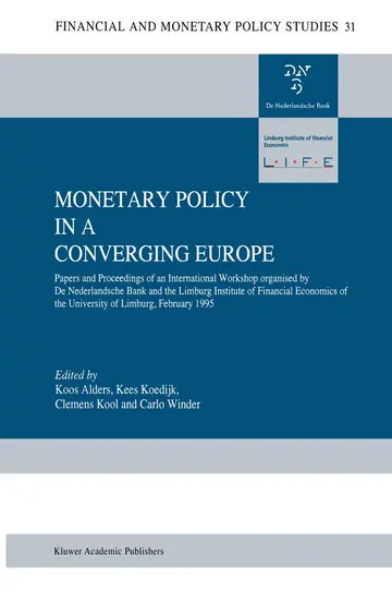 Cover of Monetary Policy in a Converging Europe