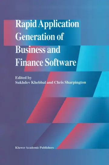 Cover of Rapid Application Generation of Business and Finance Software