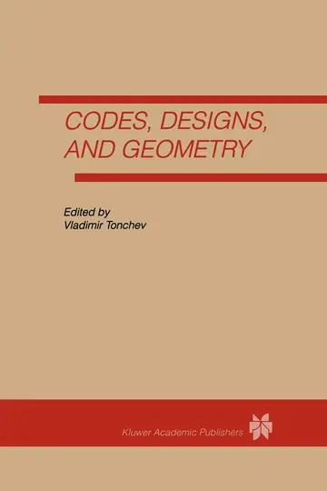 Cover of Codes, Designs and Geometry