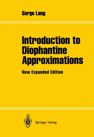 Cover of Introduction to Diophantine Approximations