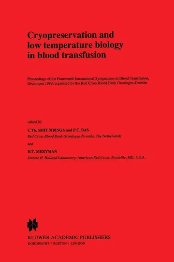 Cover of Cryopreservation and low temperature biology in blood transfusion
