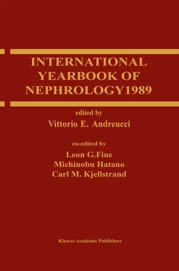 Cover of International Yearbook of Nephrology 1989
