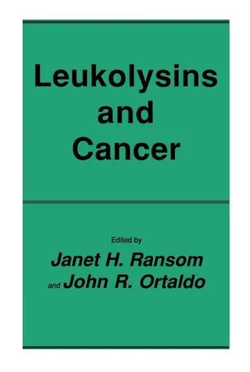 Cover of Leukolysins and Cancer